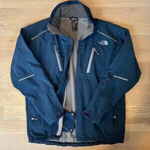 The North Face Storm Peak Triclimate Jacket Shell No Hood Navy Mens Size Large